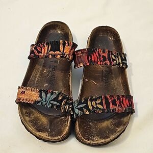 Birkenstock Papillio Curacao Sandal Flower Frill Strap size EU 40 US 10